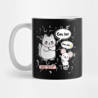 Can Bo Can Lah - Cat And Rat Conversation Singlish Mug Mug